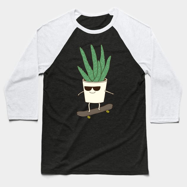 Outdoor plant Baseball T-Shirt by milkyprint